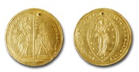 La moneta più pesante è il multiplo da 105 zecchini di Venezia del peso di 350 grammi