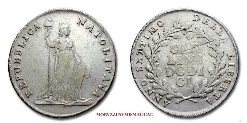 moneta della Repubblica Napoletana, monete della Repubblica Napoletana, numismatica