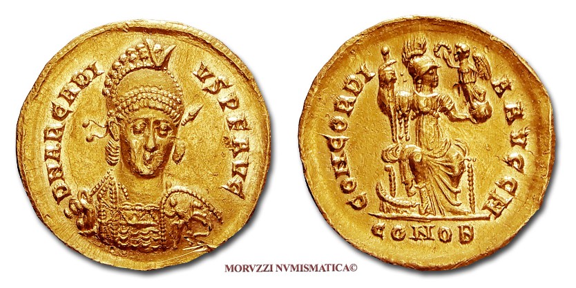 moneta di Arcadio, monete di Arcadio, solido di Arcadio, solidi di Arcadio, moneta romana imperiale, monete romane imperiali, moneta romana, monete romane, moneta antica, monete antiche, numismatica