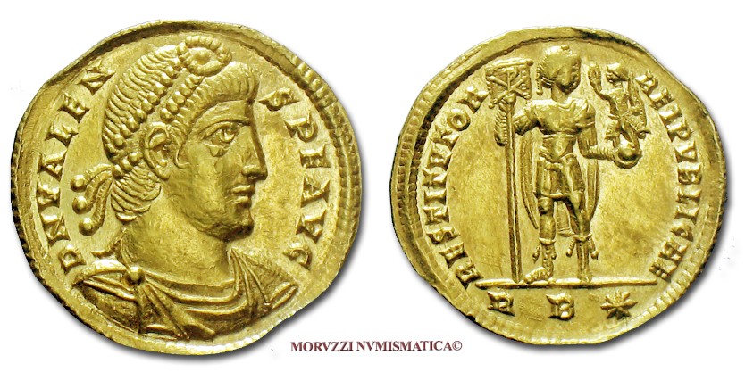 moneta di Valente, monete di Valente, solido di Valente, solidi di Valente, moneta romana imperiale, monete romane imperiali, moneta romana, monete romane, moneta antica, monete antiche, numismatica