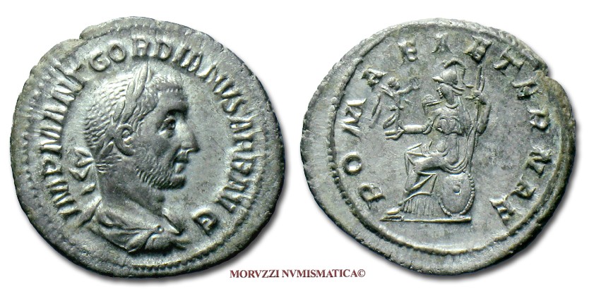 moneta di Gordiano i, monete di Gordiano i, denario di Gordiano i, denari di Gordiano i, moneta romana imperiale, monete romane imperiali, moneta romana, monete romane, moneta antica, monete antiche, numismatica
