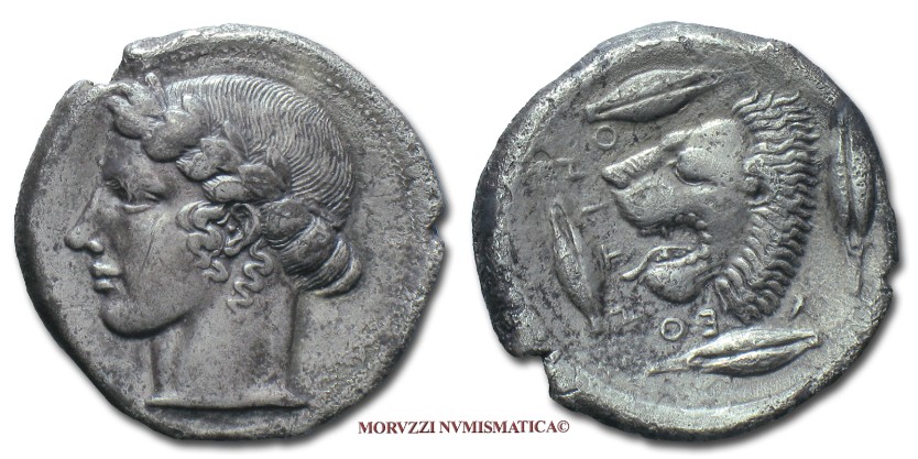 moneta di leontini, monete di leontini, tetradramma di leontini, tetradrammi di leontini, moneta greca, monete greche, moneta antica, monete antiche, numismatica