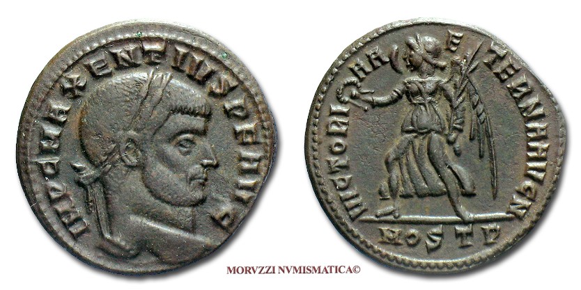 moneta di Massenzio, monete d Massenzio, follis di Massenzio, moneta romana imperiale, monete romane imperiali, moneta romana, monete romane, moneta antica, monete antiche, numismatica