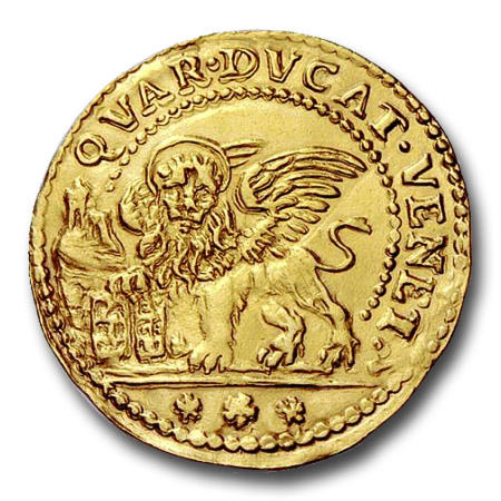 Une splendide monnaie en or de Vénice