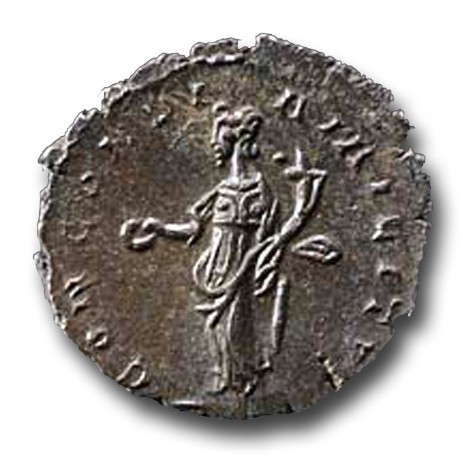 antoninianus of the roman usurper domitianus