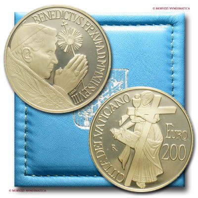 200 euro del 2012 in oro della Città del Vaticano